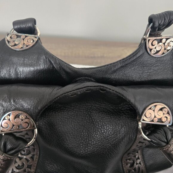 ✨ Brighton Black Leather Shoulder Bag ✨ - Picture 7 of 14